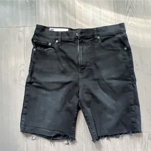 GAP distressed black shorts